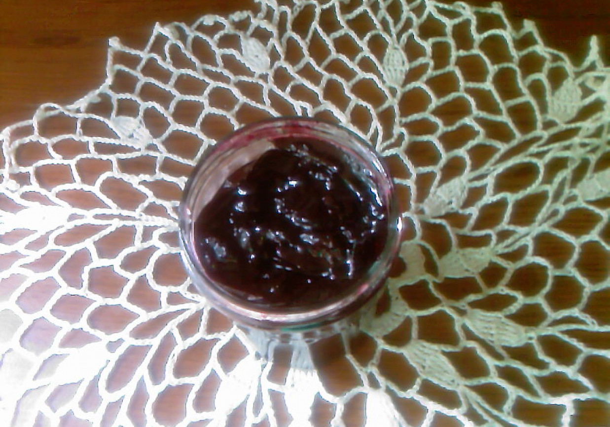 Dżem z czarnej porzeczki foto