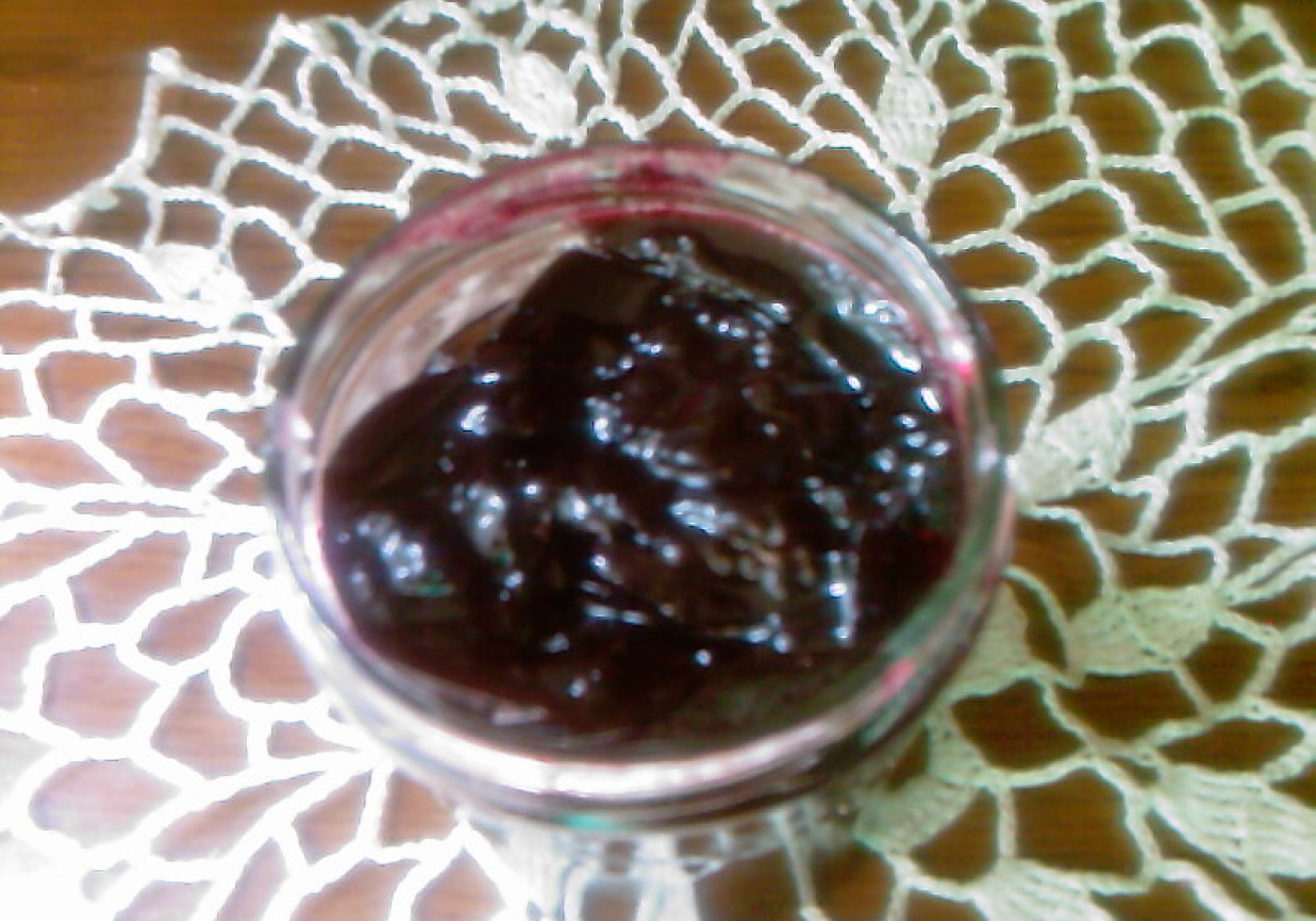 Dżem z czarnej porzeczki foto