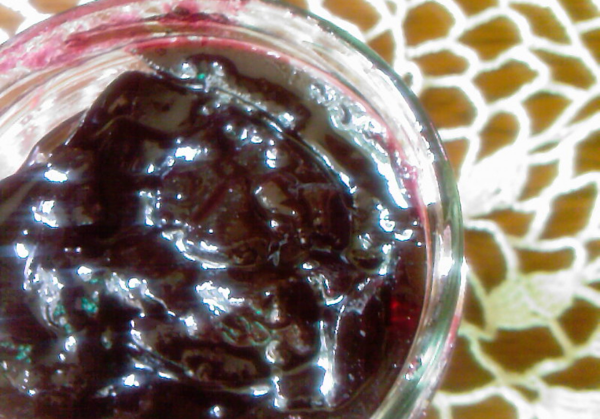 Dżem z czarnej porzeczki foto