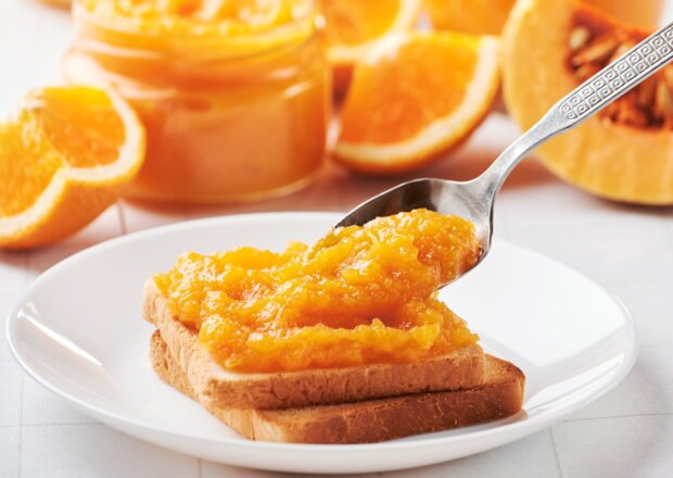 Fotografia przedstawiająca Dżem z dyni i pomarańczy