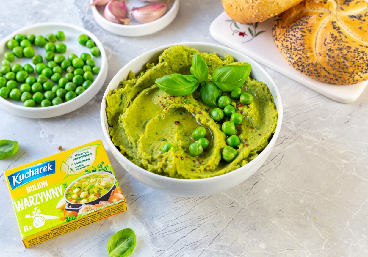 Ekspresowa i smaczna pasta z groszku foto