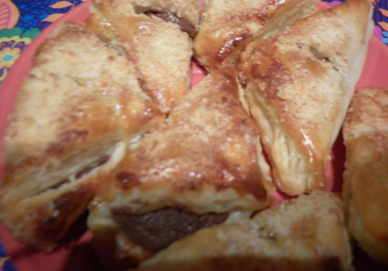 Ekspresowe ciasteczka francuskie z pastą sezamową tahini. foto