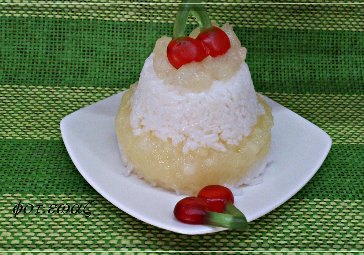 Ekspresowy deser ryżowo jabłkowy foto