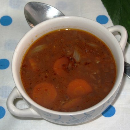 Krok 3 - Fakes-  grecka zupa soczewicowa foto
