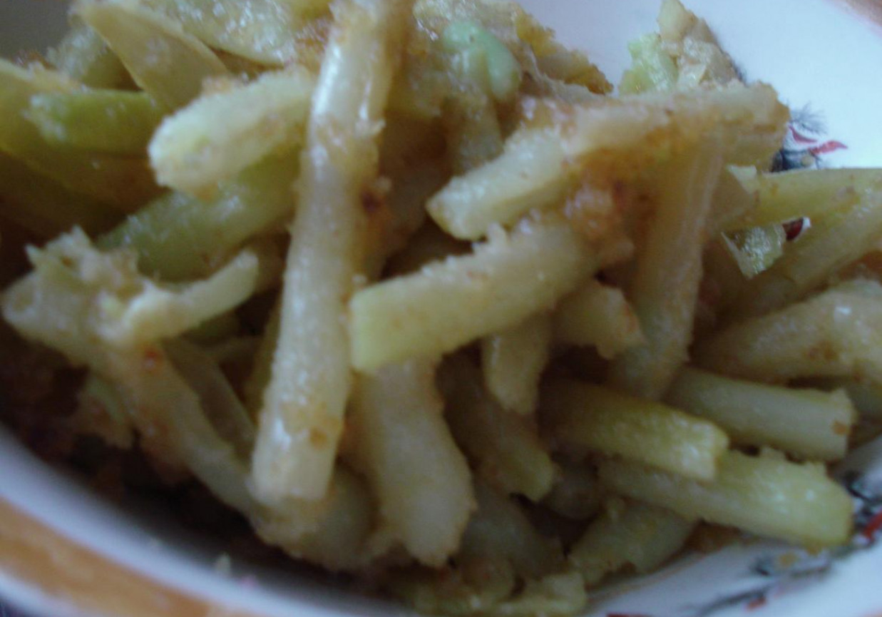 Fasolka na czosnkowej oliwie foto