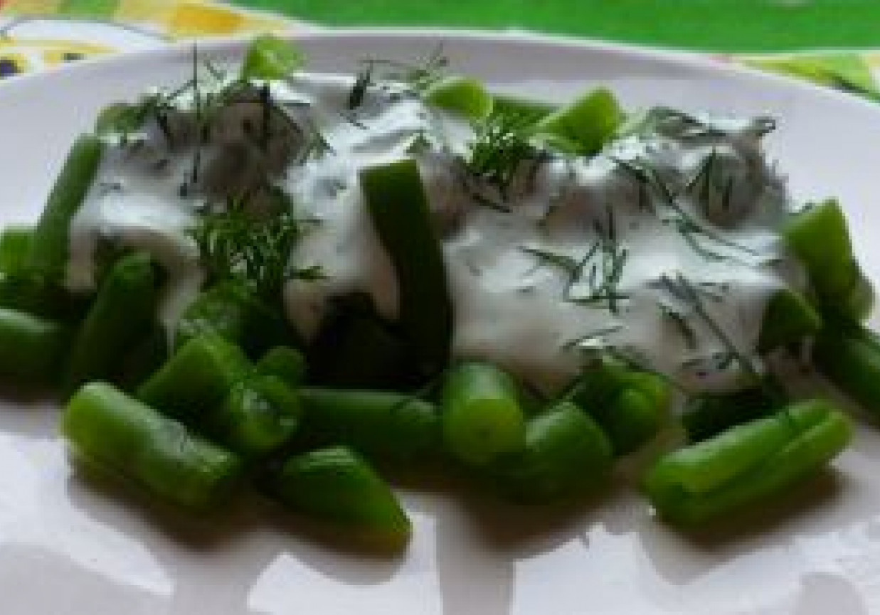 Fasolka szparagowa w sosie foto