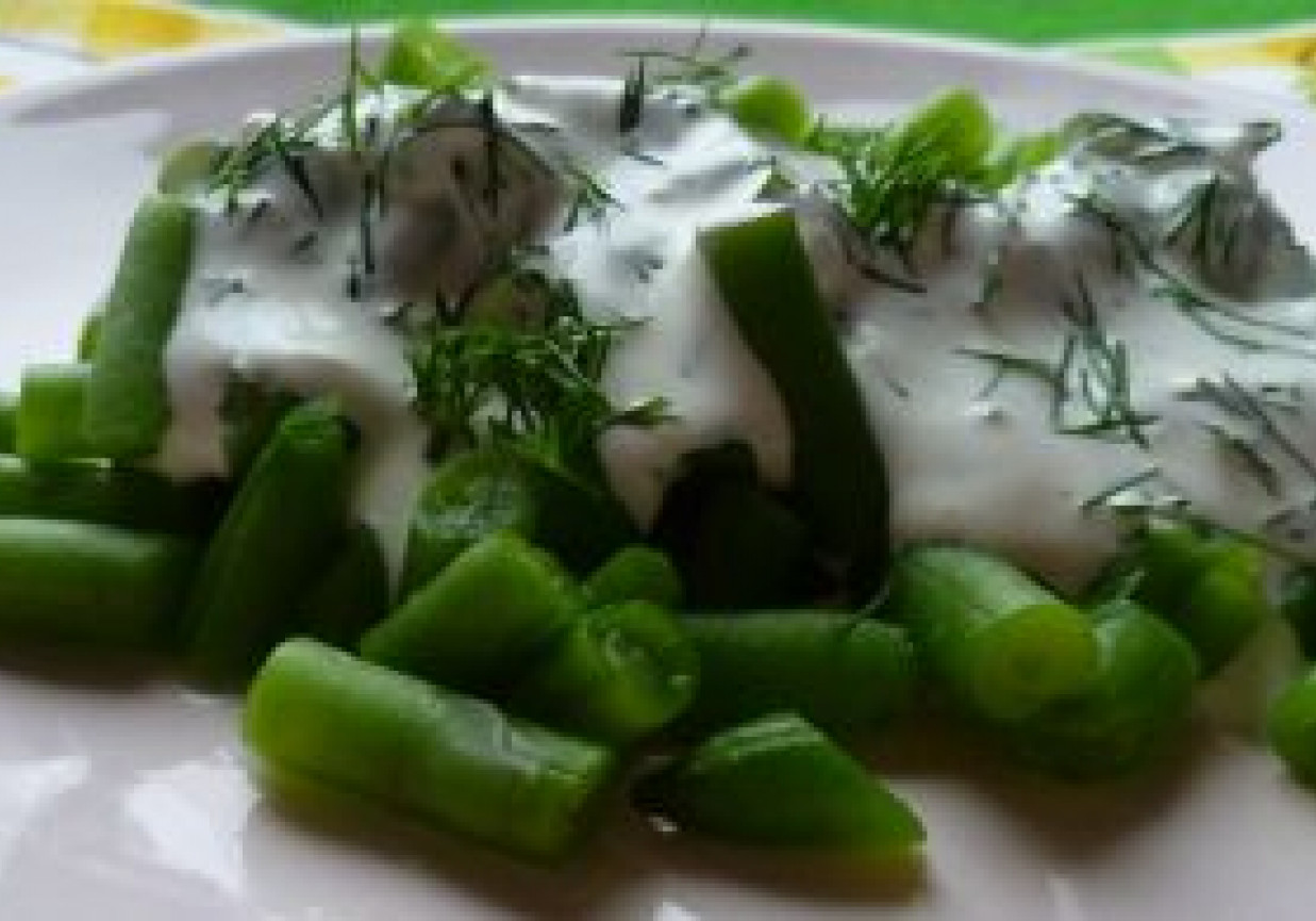 Fasolka szparagowa w sosie foto