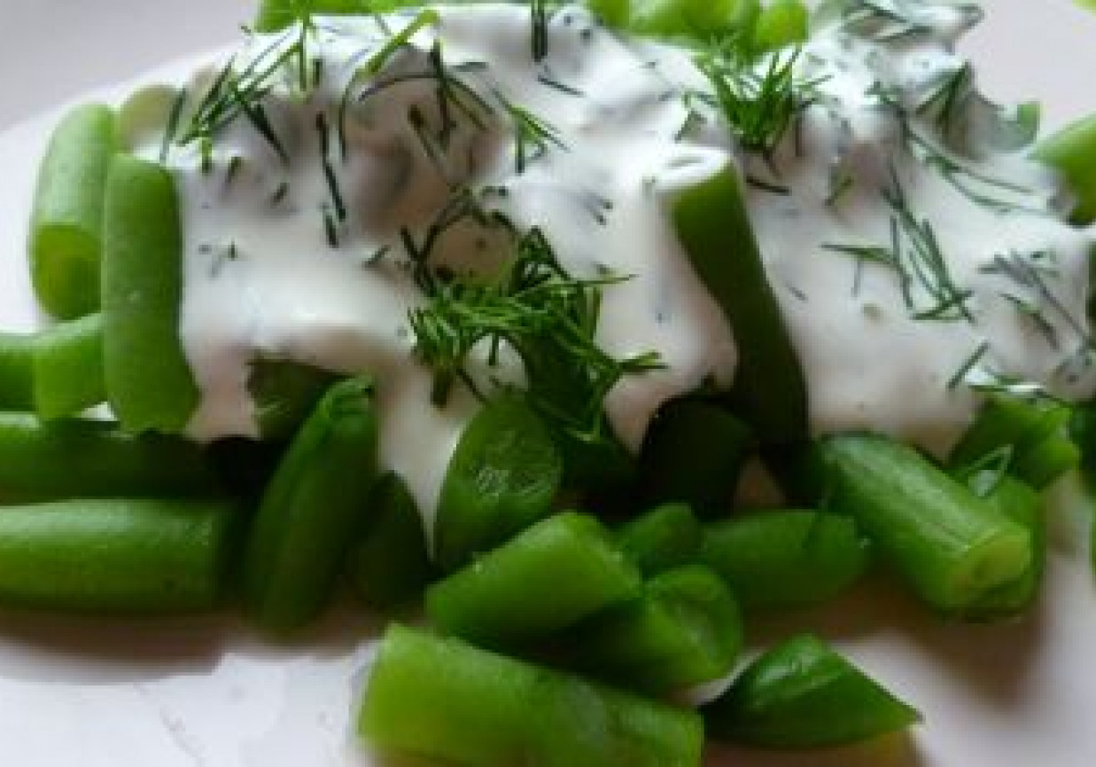 Fasolka szparagowa w sosie foto