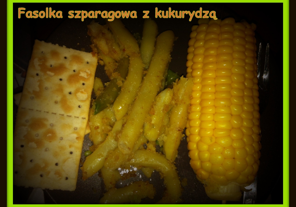 Fasolka szparagowa z kukurydzą foto