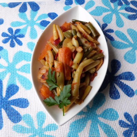 Krok 3 - Fasolka szparagowa z warzywami z rosołu foto