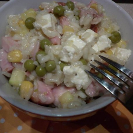 Krok 10 - Feta z kurczakiem w warzywnym risotto. foto