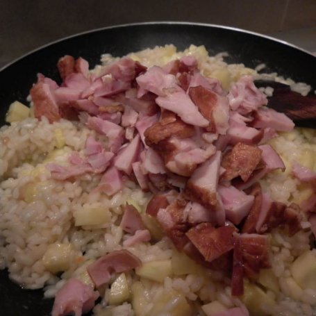 Krok 5 - Feta z kurczakiem w warzywnym risotto. foto