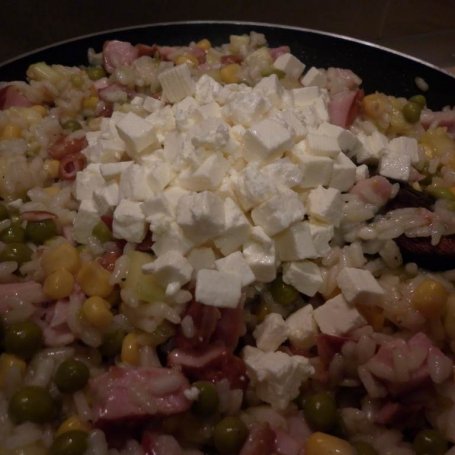 Krok 9 - Feta z kurczakiem w warzywnym risotto. foto