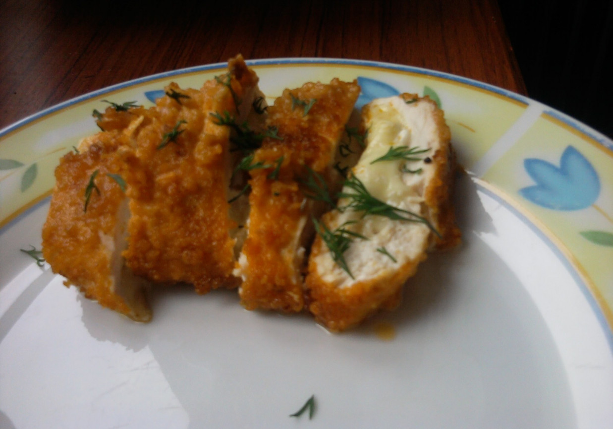 Filet kurczaka faszerowany mozzarellą foto
