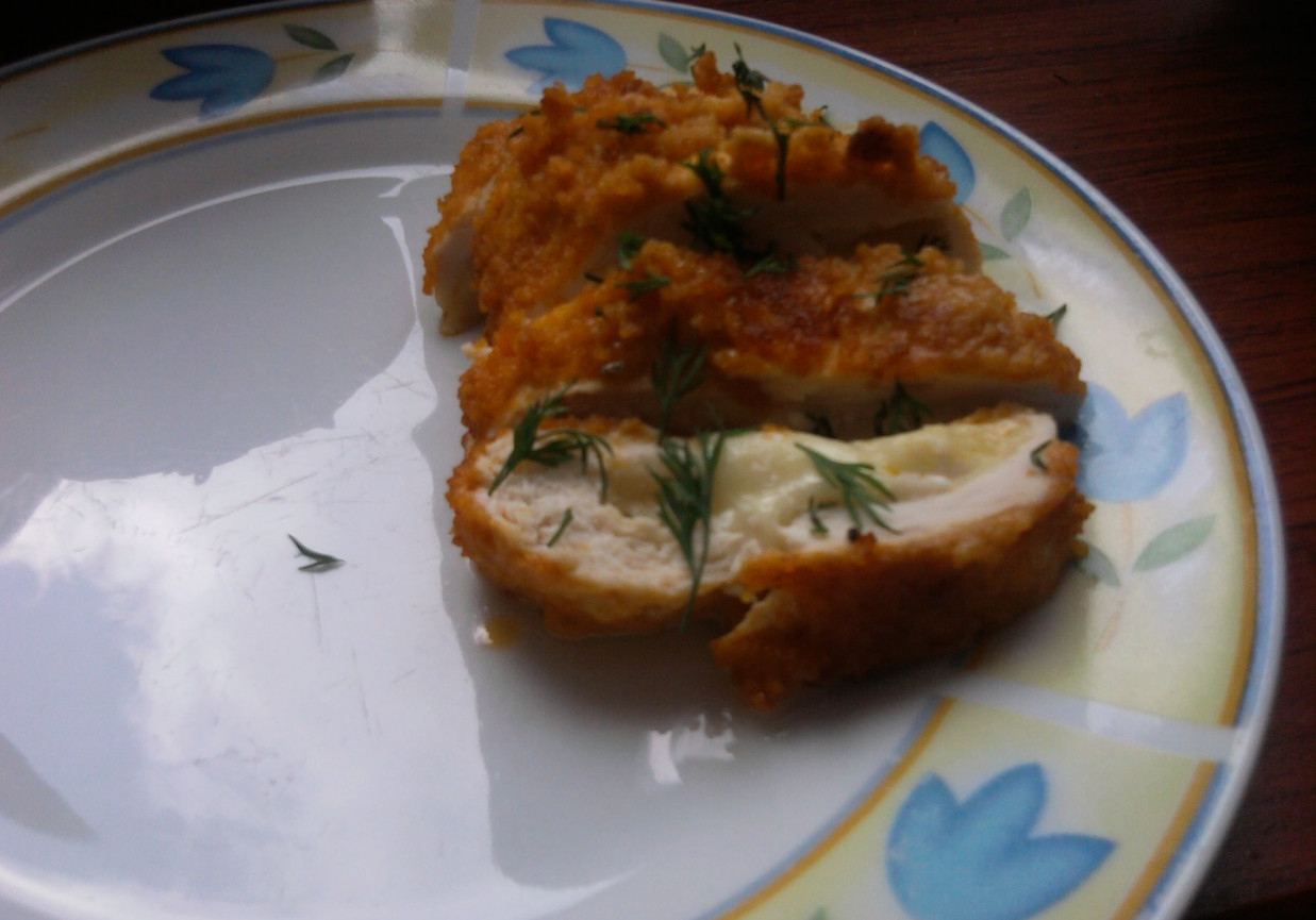 Filet kurczaka faszerowany mozzarellą foto