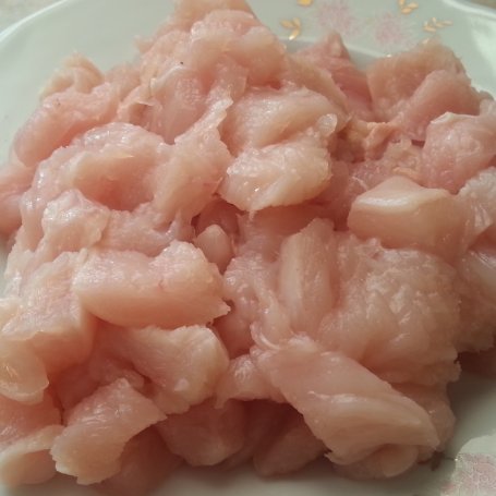 Krok 1 - Filet kurczaka w kremowym sosie pomidorowym z pieczarkami foto