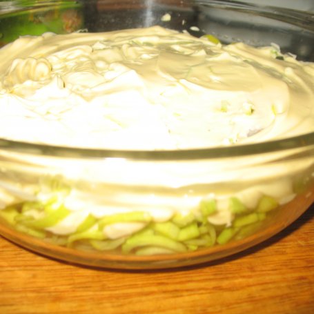 Krok 8 - Filet y kurczaka w porach i majonezie foto