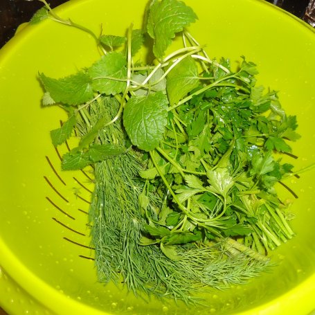 Krok 1 - Filet z dorsza otulony ziołowo - miętową pierzynką foto