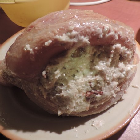 Krok 5 - Filet z indyka nadziewany suszonymi pomidorami foto