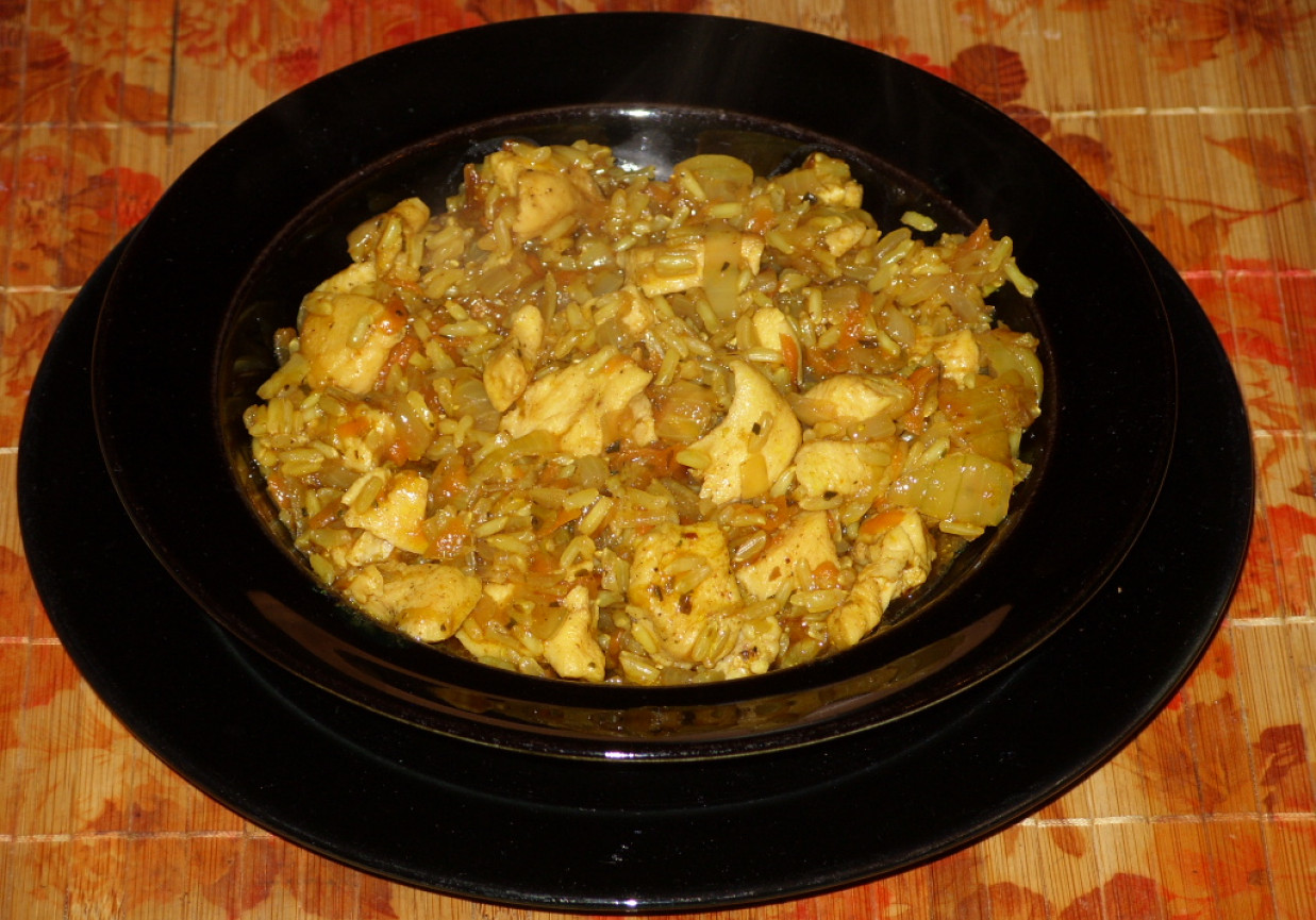 Filet z kurczaka w curry foto