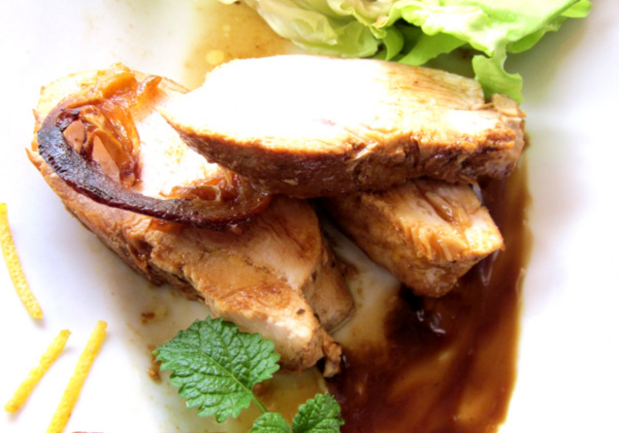 Filet z kurczaka w miodowo-cytrynowej marynacie foto