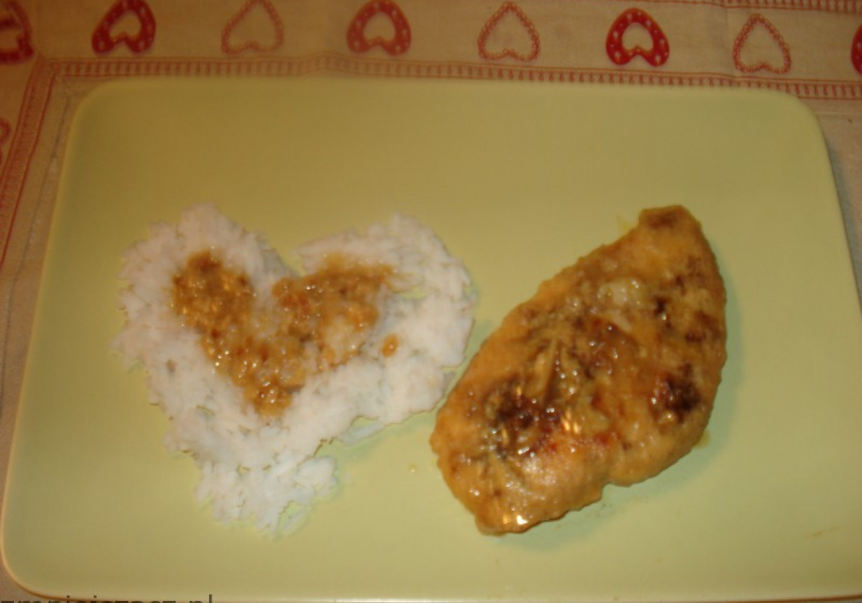 Filet z kurczaka w  miodowym sosie foto