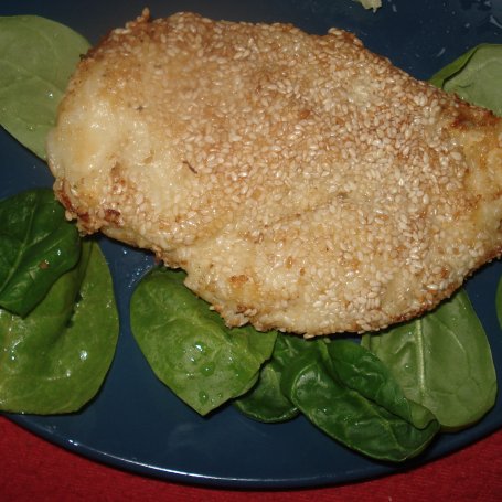 Krok 4 - Filet z kurczaka w panierce sezamowej foto