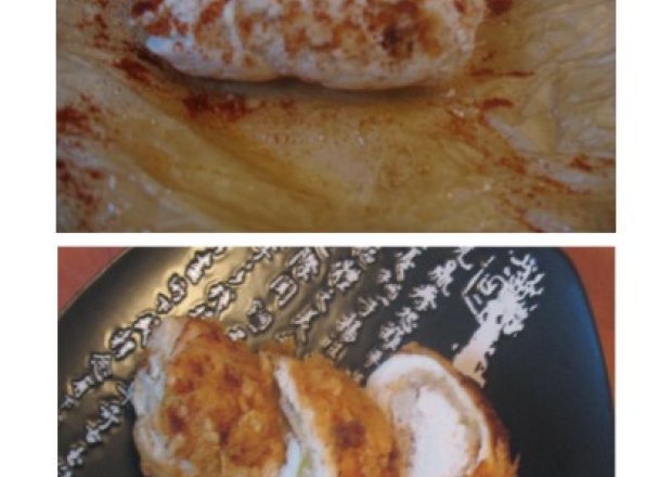 Fotografia przedstawiająca Filet z kurczaka z jabłkiem i cebulą