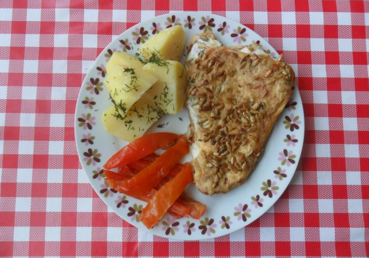Filet z pangi w piance ze słonecznikiem DoradcaSmaku.pl