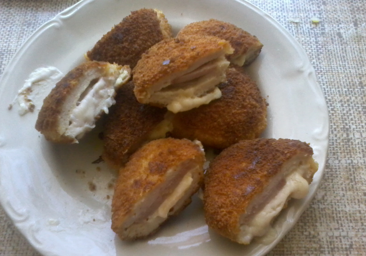Filety Piersi z kurczaka z serem i szynką foto