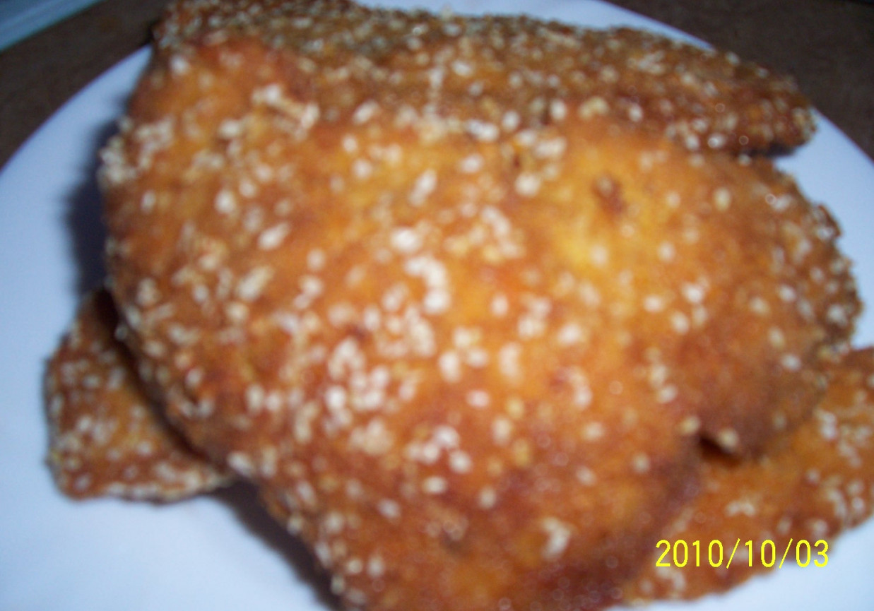 filety z indyka w panierce sezamowej foto