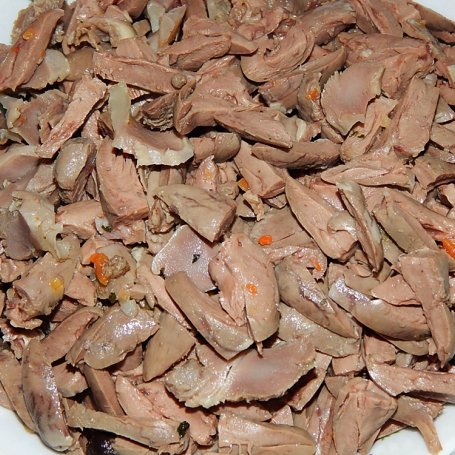 Krok 3 - Flaczki drobiowe z serduszek i żołądków foto