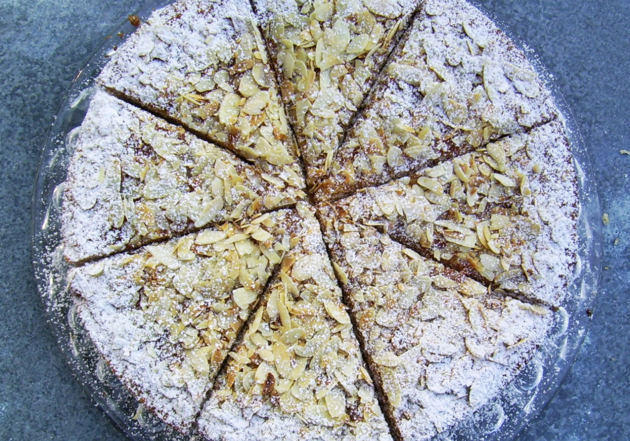Focaccia di mandorla - włoskie chrupiące ciasto migdałowe foto