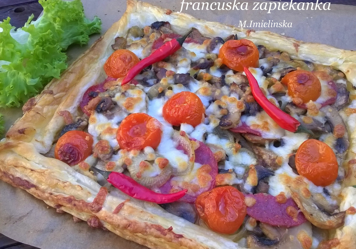 francuska zapiekanka z salami DoradcaSmaku.pl