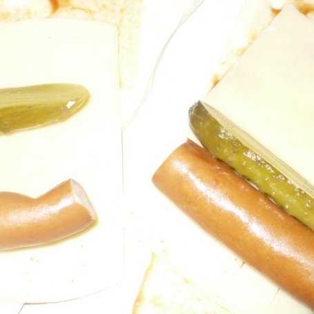 Krok 3 - Frankfurterki w cieście schowane foto
