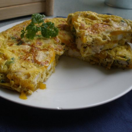 Krok 4 - Frittata z dynią i kurczakiem foto