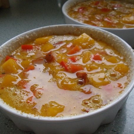 Krok 4 - Frittata z dynią, szynką i papryką foto