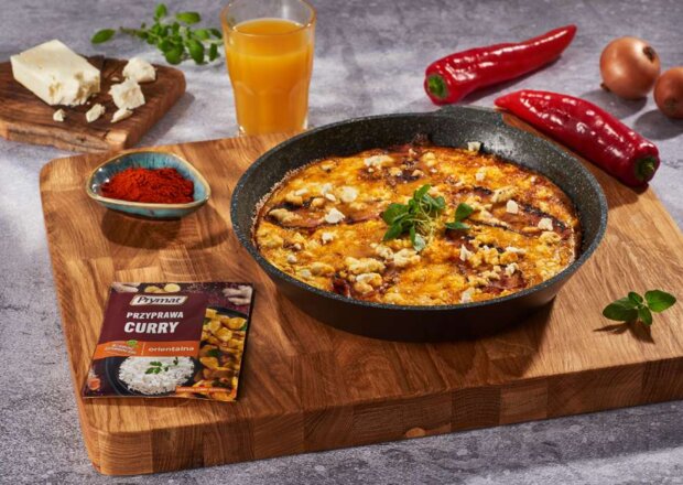 Fotografia przedstawiająca Frittata z kurczakiem curry, DS XXII, odc. 27