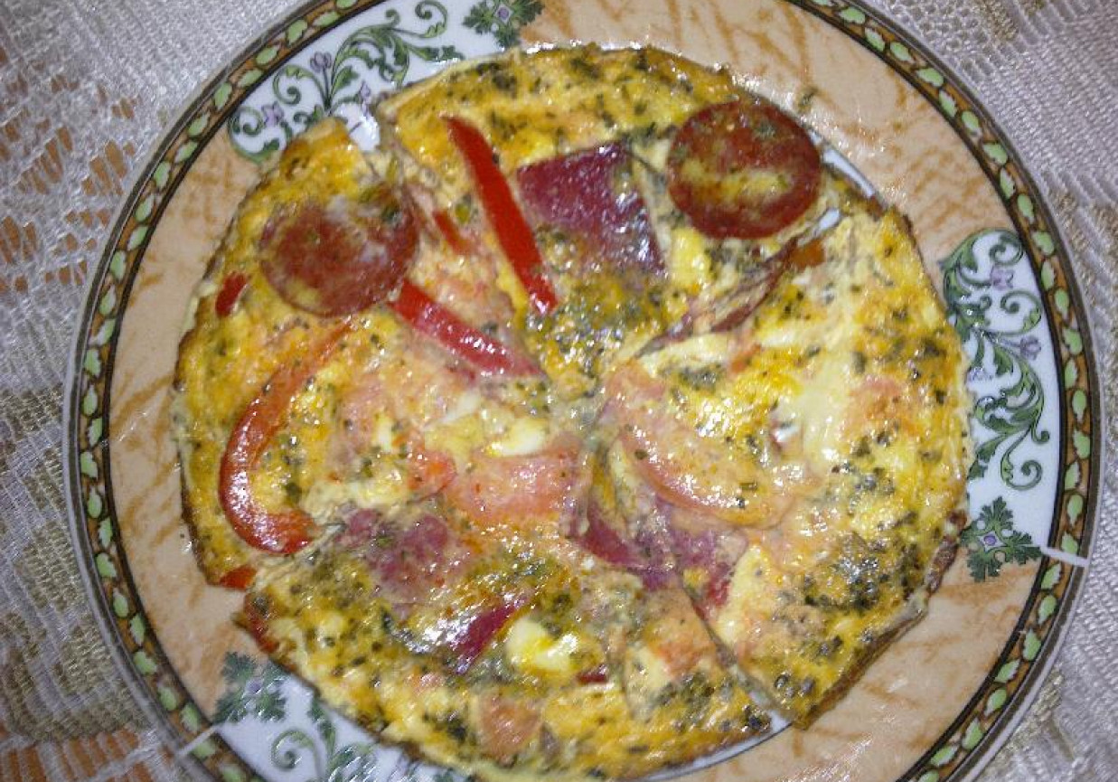 Frittata z salami DoradcaSmaku.pl