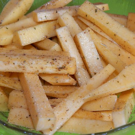 Krok 4 - Frytki z dyni piżmowej - pieczone foto