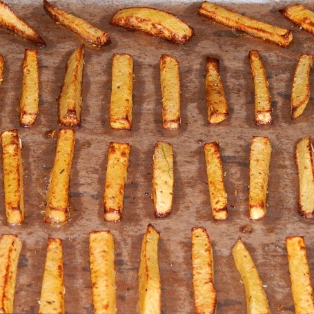 Krok 6 - Frytki z dyni piżmowej - pieczone foto