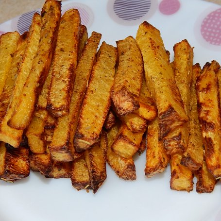 Krok 7 - Frytki z dyni piżmowej - pieczone foto