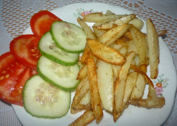 Fotografia przedstawiająca Frytki z warzywami