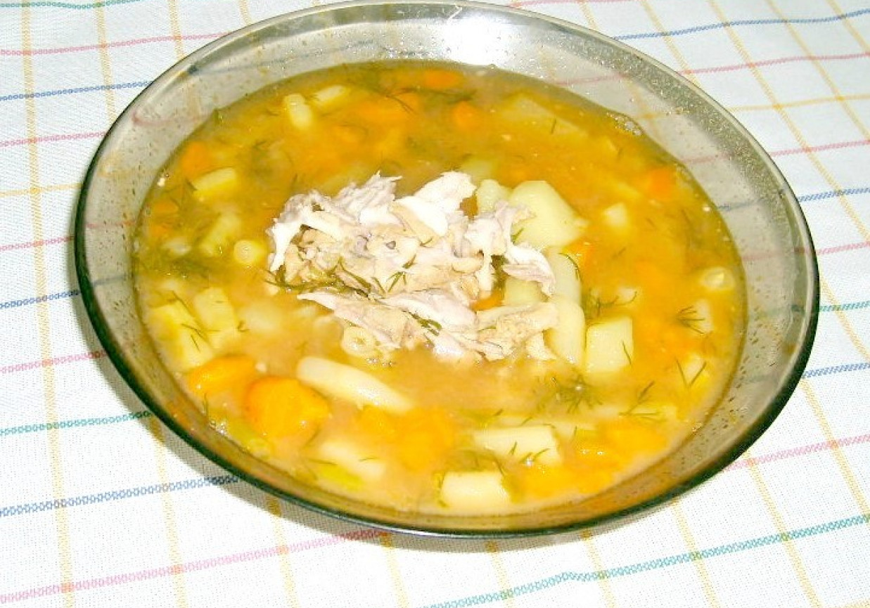 fsolka żółta warzywna lekka zupa foto