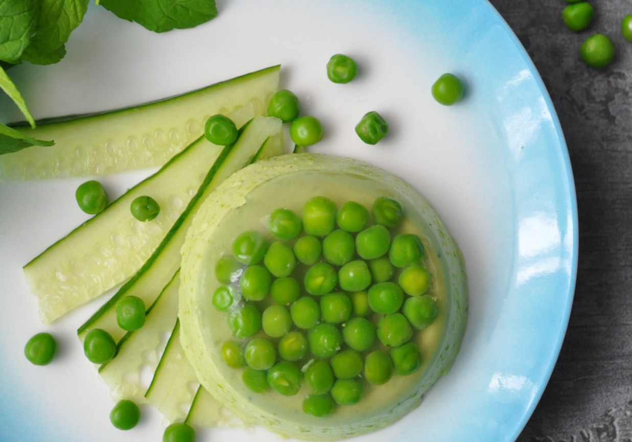 galaretka z groszku i mięty foto