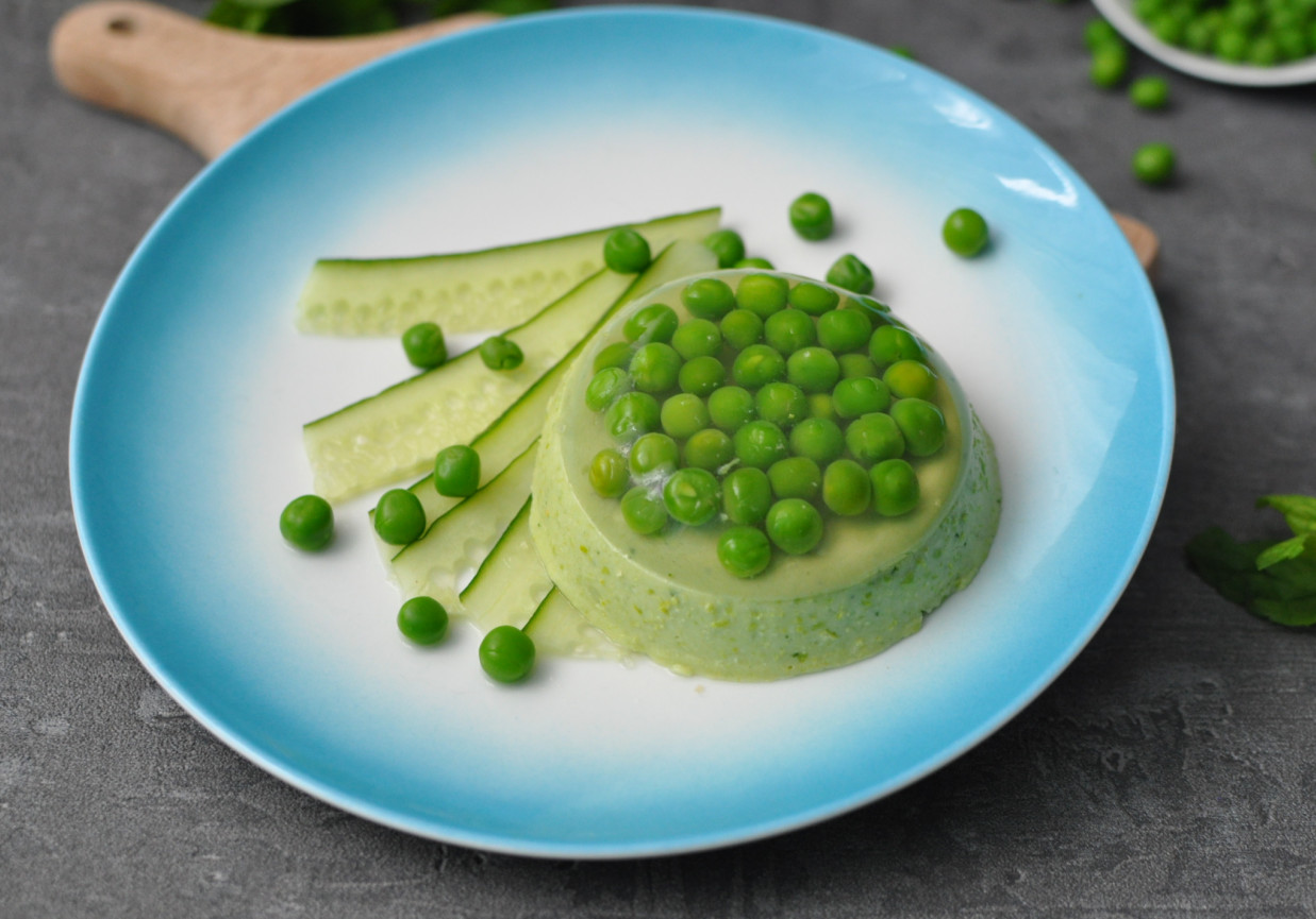 galaretka z groszku i mięty foto