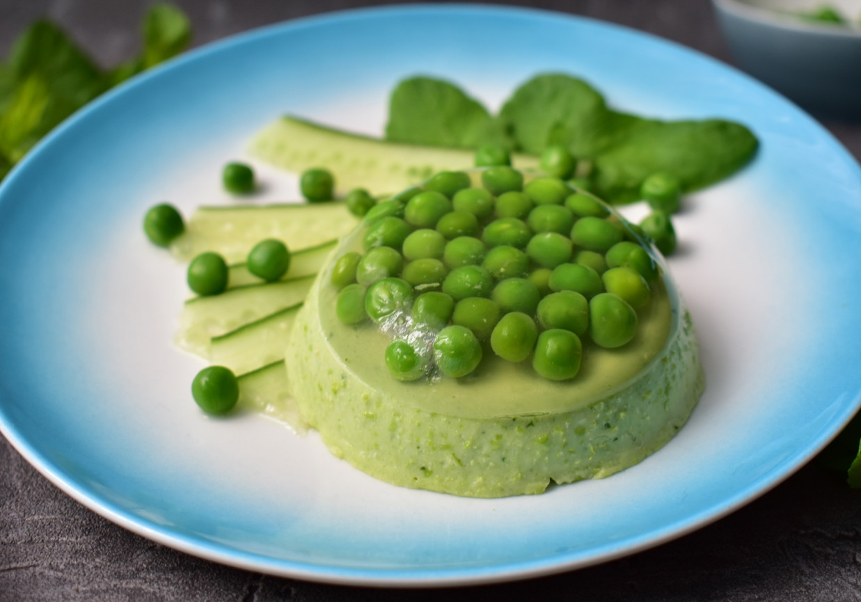 galaretka z groszku i mięty foto