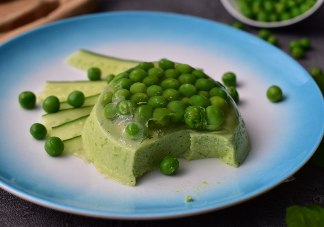 galaretka z groszku i mięty foto