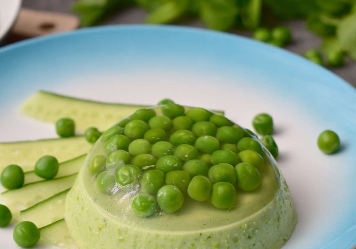 galaretka z groszku i mięty foto