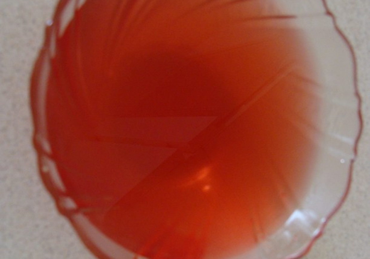 Galaretka z soku owocowego foto